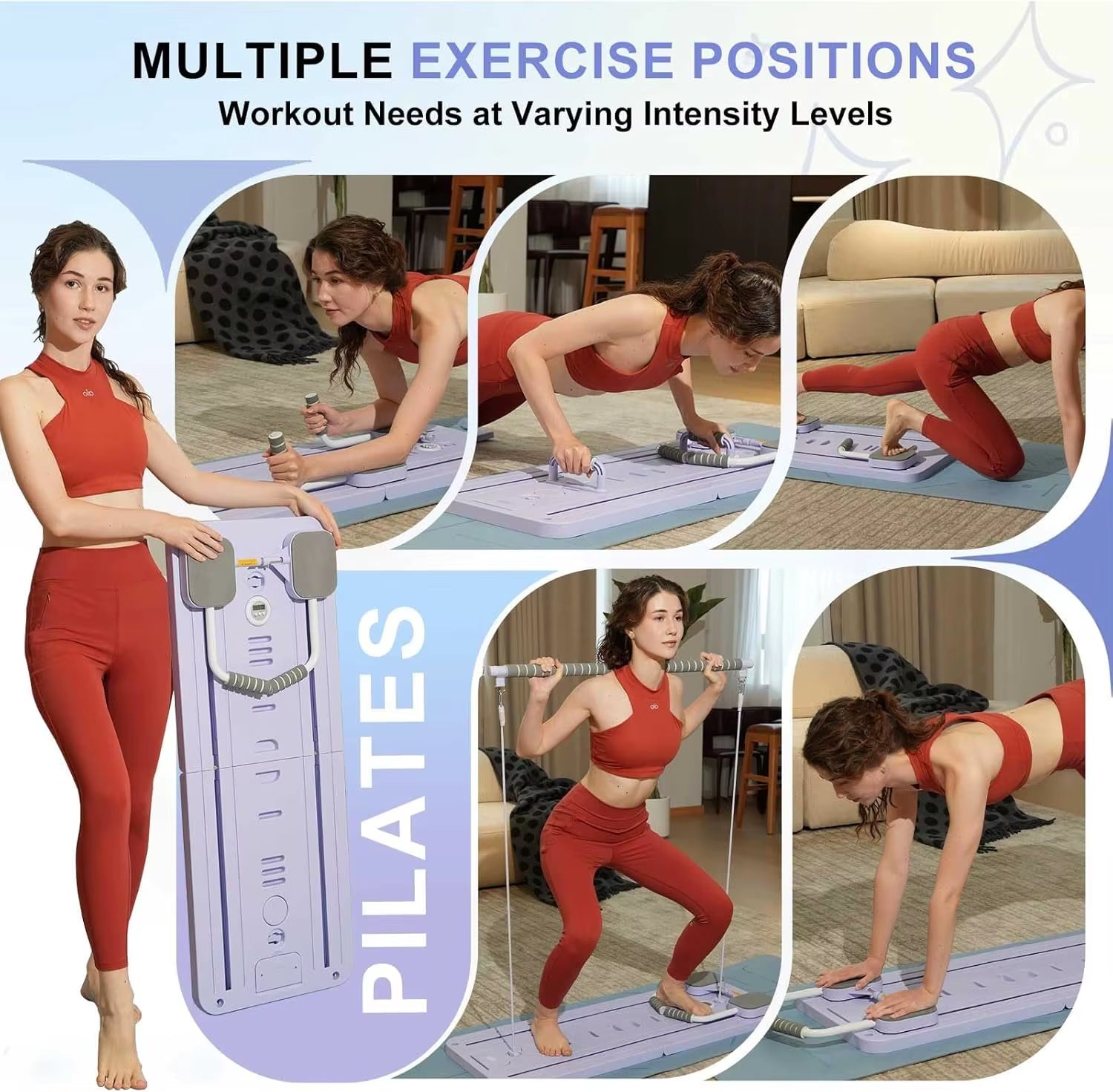 Multifunctional Fitness Board for Pilates, Abdominal Exercises, and Core Workouts